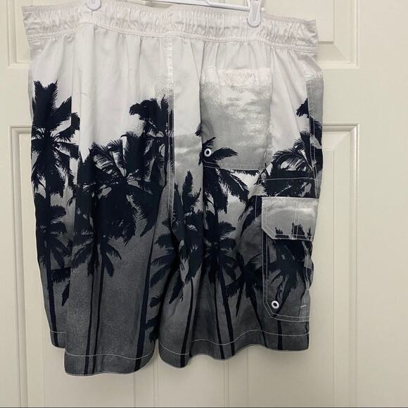 Merona Palm Trees Swim Trunks Sz XL 40-42 - Picture 2 of 6